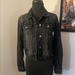 Free People Rumors black denim jacket -XS